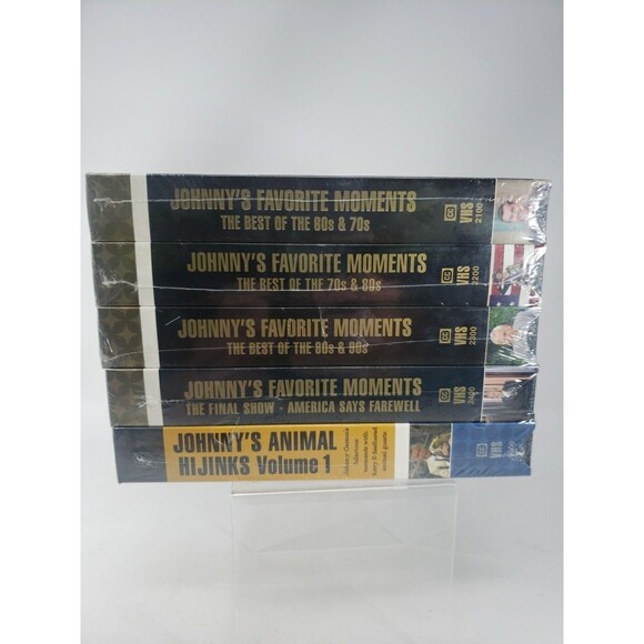 Johnny Carson Johnny's Favorite Moments Best Of Animal Hijinks 5 Set VHS NEW VTG - Picture 2 of 11